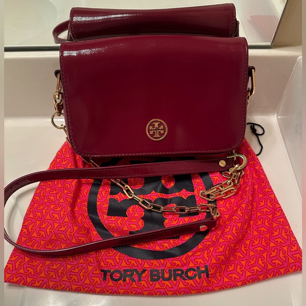 Tory Burch Robinson Handbag โ Raspberry Pink - Picture 2 of 8